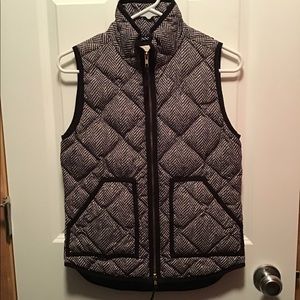 Jcrew puffer vest in herringbone